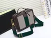 3A Qualité Designer Crossbody Petit Mini Sac Messenge Pour Femmes Lettre Classique Rouge Vert Sangle Sangle Fourre-Tout Rétro Épaule Toile Sacs Sacs À Main Chaîne De Luxe Purs