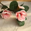 Decorative Flowers Magnolia Artificial Flower Branch Fake Leaf Floral Wedding Bouquet Party Home Decor Blooming