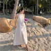 Casual Dresses Summer Holiday Beach Maxi Dress Women Sleeveless Designer Halter Neck Long Sexy Backless Robe Femme