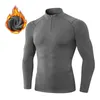 T-shirts pour hommes Hommes Compression T-shirt de course Fiess serré à manches longues Sport Tshirt Formation Jogging Gym Sportswear Séchage rapide Rashgard