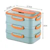 Bento Boxes Protable Multi-layer Leak-Proof Food Container Storage Lunch For Office Worker Stainless Steel Microwave Tableware 220923