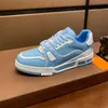 Designer Trainer Sneakers France Luxury Herrskor äkta läder sneaker storlek 38-45 RX401