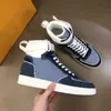 Men Designer Sneakers Men RIVOLI SNEAKER RUN AWAY Shoe Suede Calf Leather Rubber Outsole Luxurys Designers Sneaker High Top Running