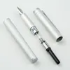 Füllfederhalter Hongdian H1 Metall Silber Füllfederhalter Aluminiumlegierung EFF Nib Writing Office Pen 220923