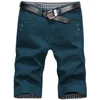 Jeans da uomo All'ingrosso-2022 Pantaloncini estivi da uomo Casual in cotone al ginocchio Pantaloni corti da spiaggia 39zm1