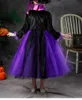 2022 Fashion Halloween Girl Dresses Wizard Costume Children's Luminescent Cos Christmas Classic Witch Princess Dress Barnkläder