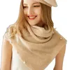 Schals reine Kaschmirinnen Frauen Luxus -Strick solide Schal Multifunktion