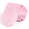 Bow Ties High Quality Solid Color 7CM Tie For Men Fashion Formal Business Wedding Party Groom Necktie With Gift Box