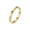 الهيب هوب الصلب غير القابل للصدأ رمز الولايات المتحدة حلقة 3MM Creative Gold Color Rings for Women Wedding Jewelry Price Wholesale