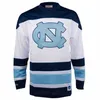 Новый хоккей в колледже носит NCAA Custom UNC North Carolina Tar Heels, сшитая хоккейная майка 20 Бритт Шлатманн 21 Ева Смоленар 22 Жасмина С.М.