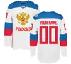 GLA A3740 2016 Wereldbekerteam Rusland Heren Hockey Jerseys 9 Orlov 7 Kulikov 1 Varlamov 92 Kuznetson WCH 100% gestikte trui Elke naam en nummer