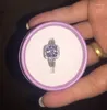 Pierścienie klastrowe ręcznie robione srebrny pierścień poduszki Cut 3ct sona cz zaręczynowy współała dla kobiet biżuteria dla kobiet ślubnych