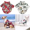 Vêtements pour chiens Vêtements hawaïens pour animaux de compagnie Chemise d'été Petits chiens T-shirts Chemises