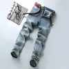 Męska marka dżinsów SLIM FIT Business Casual Elastic Comfort Prosty dżinsowe spodnie Mężczyzna wysokiej jakości spodnie 220923