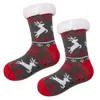 Женские зимние сгустие хлопок рождественские нечеткие носки женский пушистый термо -носки для скольжения не скольжение 11 цветов