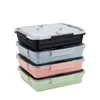 Bento Boxes Stainless Steel Lunch Containers with Compartments Leakproof Food Container Tableware 220923