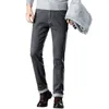 Men's Jeans Winter Men Warm Gray High Quality Elasticity Thicken Skinny Plus Velvet Denim Pants Trousers Male Brand Clothes 220923