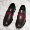 Scarpe da uomo d'affari di lusso Scarpe da sposa di moda Oxford a punta Scarpe eleganti marroni nere DH1