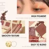 Palette de fard à paupières scintillante ombre à paupières Kits de palettes de maquillage naturel longue durée avec 12 couleurs colorées pour la fabrication de cosmétiques