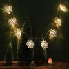 Strings 10Led Christmas Tree String Garland Decoratie Snowflake Led Lamp Wedding Home Garden Luminous Party Supplies M3