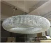 Lampes suspendues Anneau Lustre américain Salon Rétro Lumière Luxe Designer Étude Soft Villa Chambre Perle Chaîne Lampe En Cristal LED