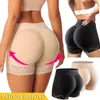 Women's Shapers Waist Tummy Women High Lace Butt Lifter Body Control Panties Boyshort Pad Shorts Hip Enhancer Shapewear 220923 220923