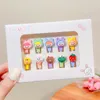 Bandane 10 pezzi Ragazze Baby Cute Little Hairpin Corda per capelli per bambini Princess Cartoon Animal Fruit Clip Ring Accessori