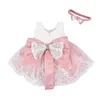 Girl Dresses Summer Fashion Born Baby Wedding Party Pageant Formal Princess Bowknot Sundress Tutu Dress Clothes