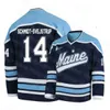 GLA 24 ADAM DAWE MAINE BLACKEMERS COLLEGE ICE HOCKEY JERSEY EDUARDS TRALMAKS JACOB SCHMIDT SVEJSTRUP MITCHELL FOSSIER PATRICK SHEA RYAN SMITH