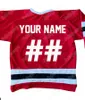 Gla Thr Customized Irish Letterkenny 74 Jonesy 69 Shoresy 68 Reilly 15 Powell Ice Hockey Jersey Red Navy Blue White Double Stitched Name Number