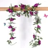 Decorative Flowers 22cm Artificial Plants Fake Eucalyptus Vine Garland Hanging For Wedding Home Office Party Garden Craft Art Decor