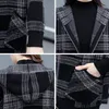 Women's Wool Blends Blended Wool Coat Women Autumn Winter Jacket Plaid Short Woolen Coat Pocket Zipper Jacket Korean Version Lady OuterwearR1650 220924