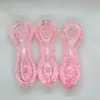 Neueste Cool Pipes Pentagon Pink Dekorieren Pyrex Dickes Glas Flüssigkeitsfüllung Gefrierbare Trockenkräuter Tabak Handpfeifen Bong Filter Zigarettenspitze Tube DHL