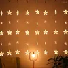 Streifen Weihnachts-LED-Stern-Lichterkette, fünfzackiges Lichterkettenlicht, 8 Beleuchtungsmodi, Festival, Urlaub, Girlande, Heimdekoration