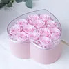 Fiori Decorativi 12 Pezzi Rosa Secca Vera Testa Eterna Con Confezione Regalo A Forma Di Cuore Decorazioni Di Nozze San Valentino Festa Della Mamma