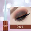 Brillant à lèvres 17 Eyeliner Liquide Coloré Bleu Imperméable Longue Durée Diamant Mat Gel Cosmétiques HF153