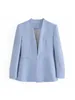 Kvinnors träningsdräkter Wesay Jesi Kvinnors mode Blazer Office Suit Pantsuit Simple Solid Color Suit Collar Long Sleeve Trousers 2 Piece Set Blazer 220924