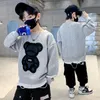 Pullover Toddler Boys Girls يضيفون نصًا وتصميمًا مخصصًا للبلوزات ذات الأكمام الطويلة القطن.