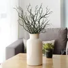 Decoratieve bloemen 35 cm kunstmatige boomtak simulatie pauw koraal plastic nep planten balkon decor diy trouwhuis decoratie