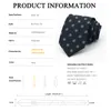 Bow Ties Brand High Quality 8CM Wide Business Tie For Men Fashion Formal Gentelman Necktie Party Wedding Work With Gift Box