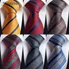 Bow Ties Silk Classic Stripe Stripe Men's Tie 8 cm Jacquard krawat Corbatas Dress Fashion Festival Festival Cravat Wedding Party Prezent