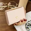 Wallets Cute Short Wallet Female Folding Multifunctional Small Coin Bag Student Purse Mini Carteras For Women