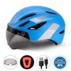 Caschi da ciclismo Mountain Road Bicycle For Men Women Motocross antivento con visiera MTB Bike Safety T220921