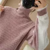 Kobiety swetry Zocept Winte Warm Turtleeck Sweater Women's Women's Fashion 2022 Cashmere Brand Dopasowanie luźnego grubego wełny pullover