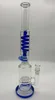 Vintage Freezer Glycerin Coil Glass Bong 19Inch Hookah Water Smoking Pipe With Bowl Originaltillverkare kan s￤tta kundlogotyp av DHL UPS CNE