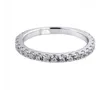 Clusterringen Solitaire Promise Ring Sets Silver Color 3ct Sona CZ Betrokkenheid trouwring voor dames bruidsfine sieraden