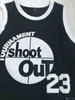 UF Top Kwaliteit 1 Moive Tournament Shoot Out 23 Motaw Wood Jersey Men 96 Birdie Tupac Jerseys College Basketball boven het Rim Costume Double