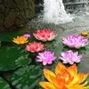 Decorative Flowers 18CM Artificial Floating Lotus Shape Water Surface Decorartion For Pool Pond Lily Flower