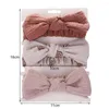 Accessoires de cheveux 3 Pcs/Lot né bébé arcs bandeau pour filles élastique coton bandeaux imprimé fleuri bandeaux printemps Turban