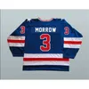 Gla Mit 1980 Miracle On Ice Hockey Maglie Uomo 3 Ken Morrow 16 Mark Pavelich 20 Bob Suter Team USA Hockey Jersey Blu Bianco